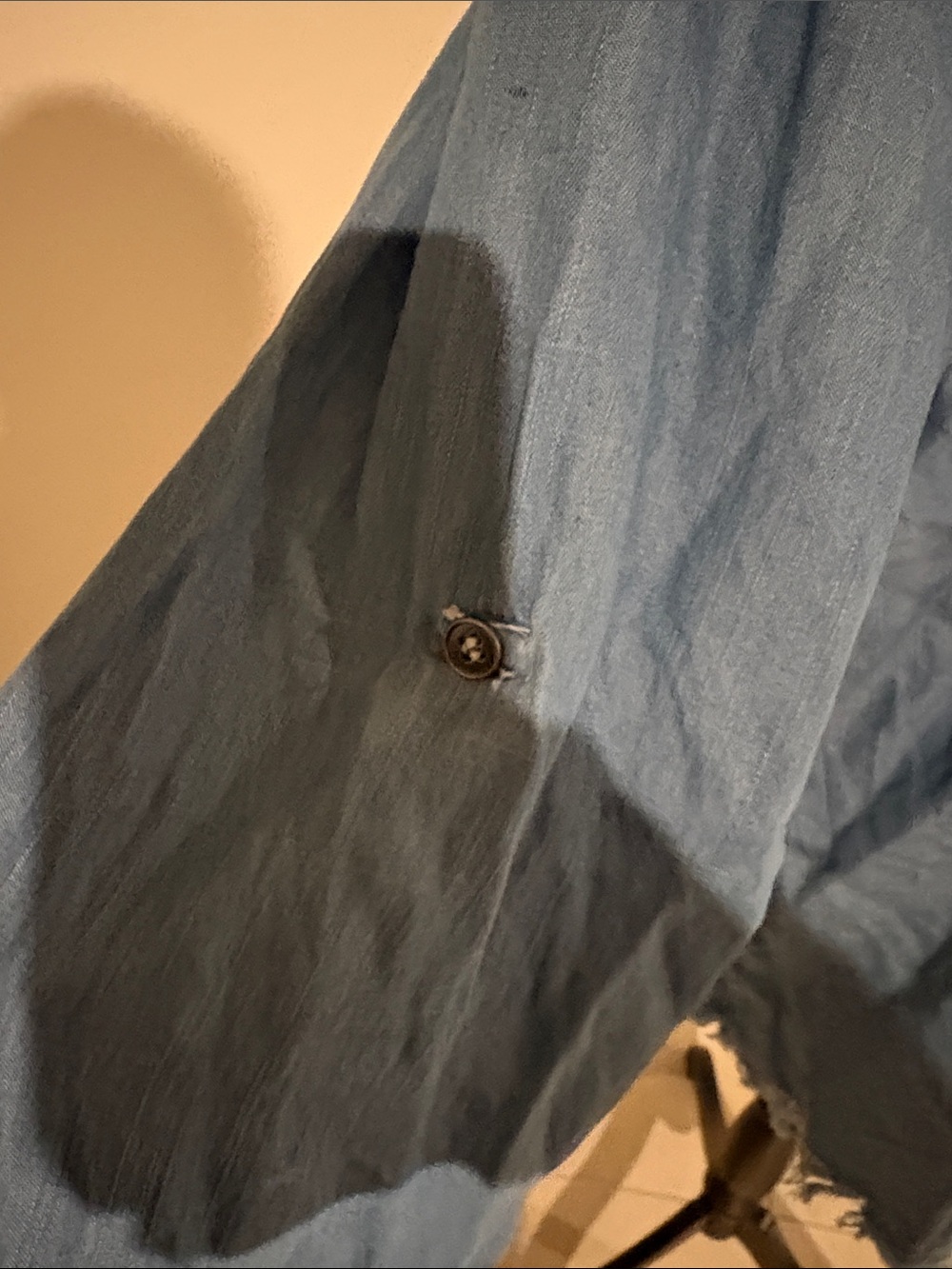 Hesters and orchard medium frayed Jean shirt 967 - Picture 3 of 7